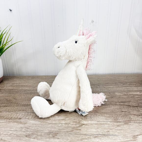 Jellycat Bashful Unicorn Medium 12” Plush Stuffed Animal - Picture 1 of 9